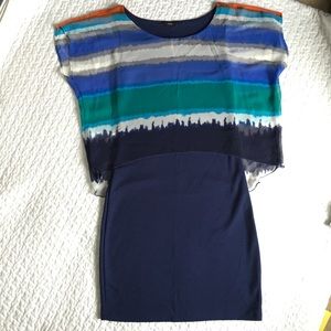 Soprano chiffon overlay dress